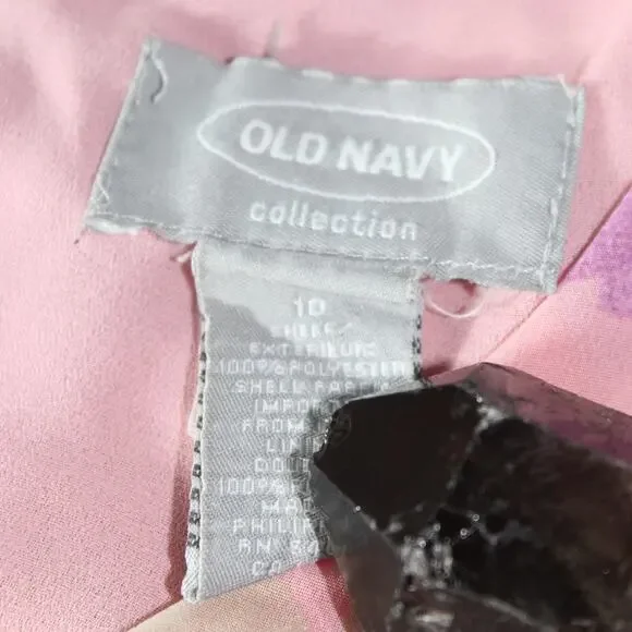 Vintage Old Navy Floral Sundress Babydoll Tea Length Pink 90s Y2K Barbiecore 10 - Picture 4 of 14